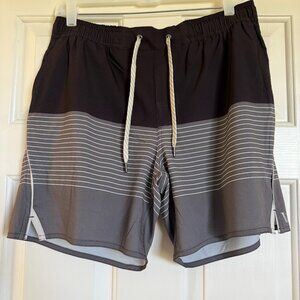 Vuori Men's Trail Short Quartz Stripe M